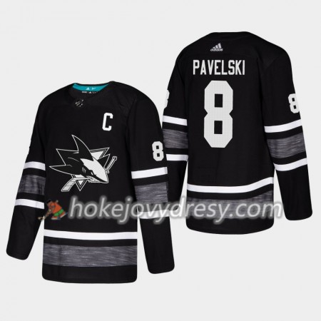 Pánské Hokejový Dres San Jose Sharks Joe Pavelski 8 Černá 2019 NHL All-Star Adidas Authentic